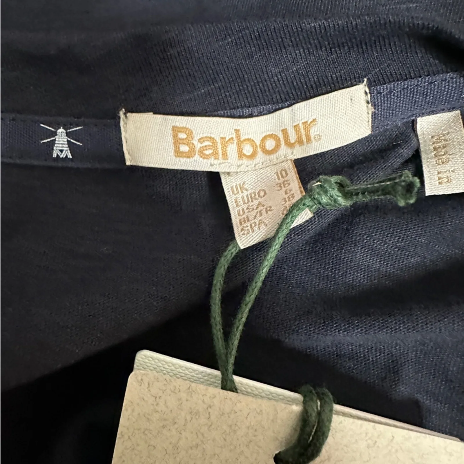 Barbour Coast To Country‎ Amberley Embroidered Long Sleeve Tee in Navy Sz 6 NEW - Image 7
