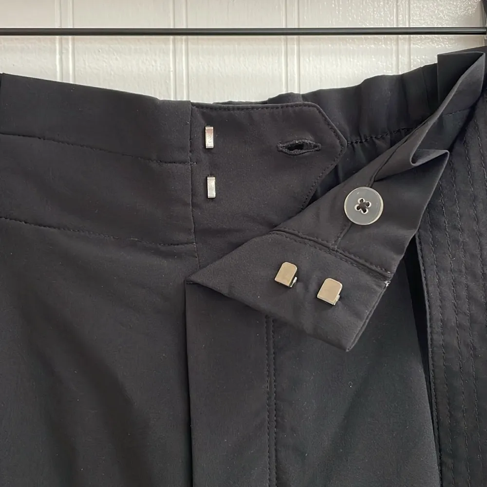 ATHLETA Skyline Pant II in Black High Rise Pleated Belted Paperbag Waist Size 8 - Image 9