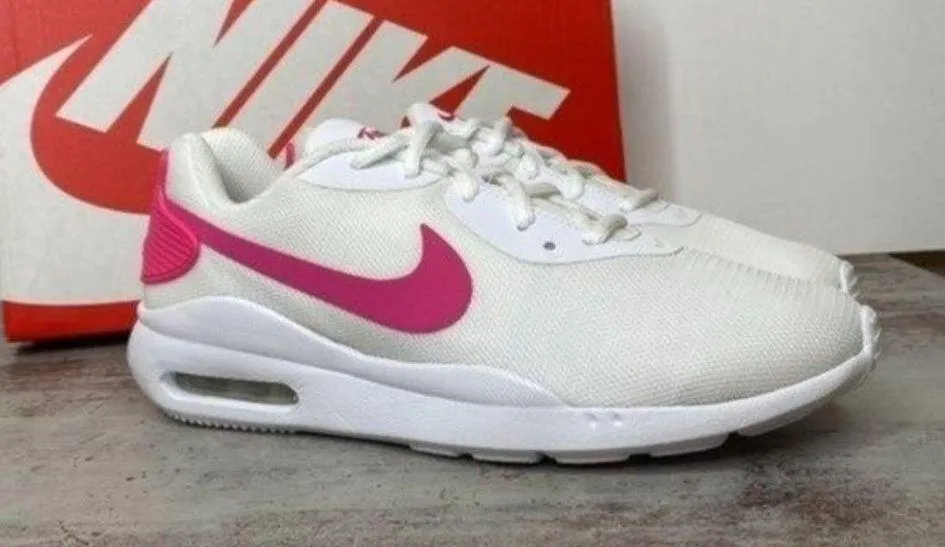 New Nike Air Max OKeto Shoes 8 White / laser fuchsia pink - Image 2