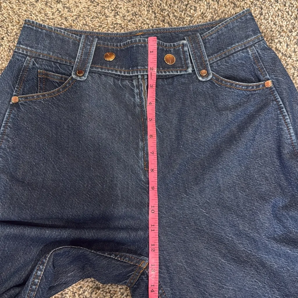 Tanya Taylor Jemma Pant High Waist Wide Leg Flare Denim  Jean NWOT - Image 7