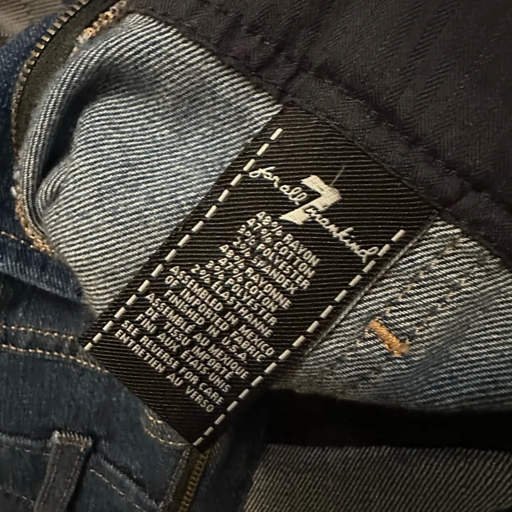 7 For All Mankind Denim Culotte Jumpsuit Size 26 - Image 5