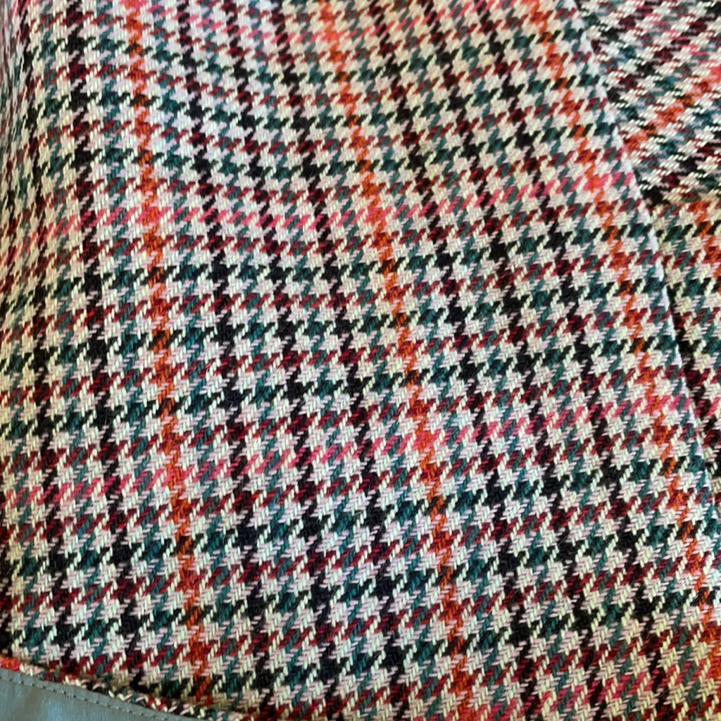 NWOT etcetra Tweed Detail Wool Blend Skirt Mini Plaid Check - Image 5