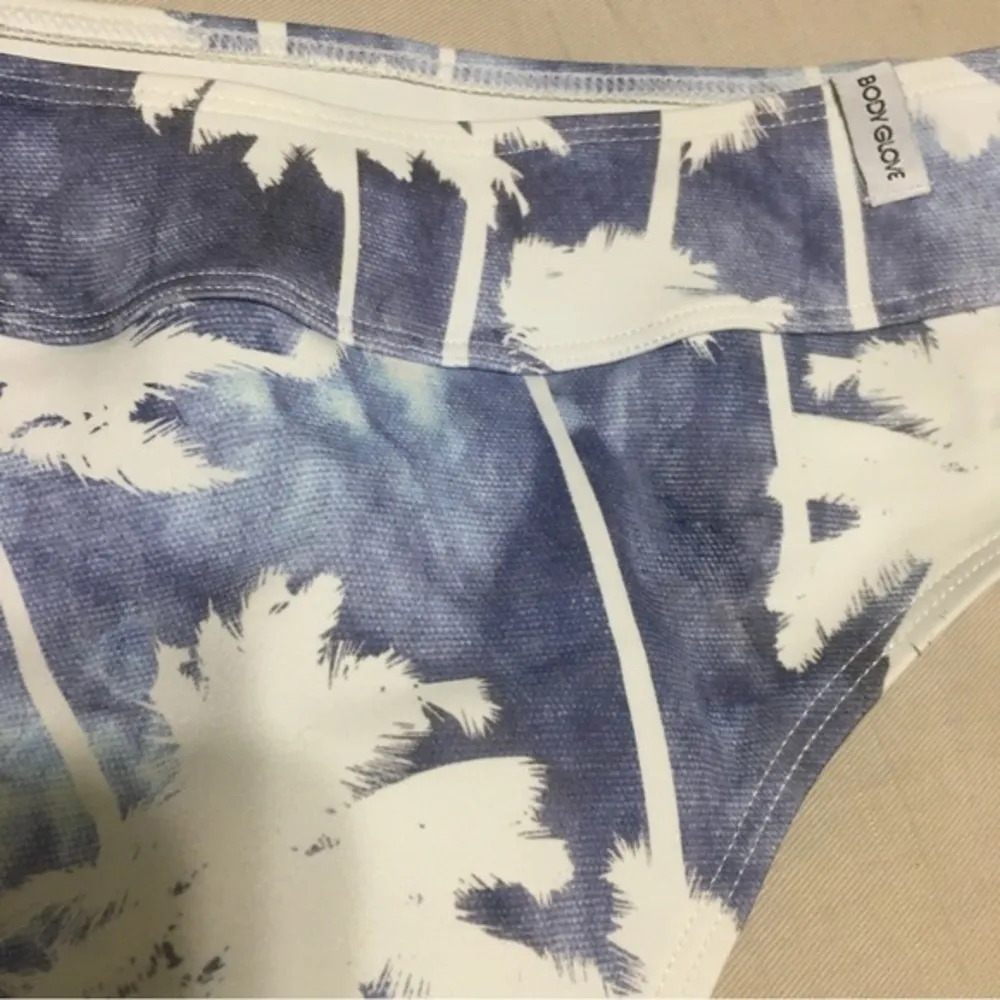 denim city palm print bikini small top xsmall bottoms - Image 9