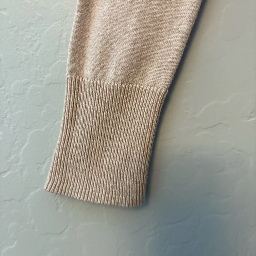 Motherhood Maternity beige long sleeve crew neck knit sweater size small - Image 10