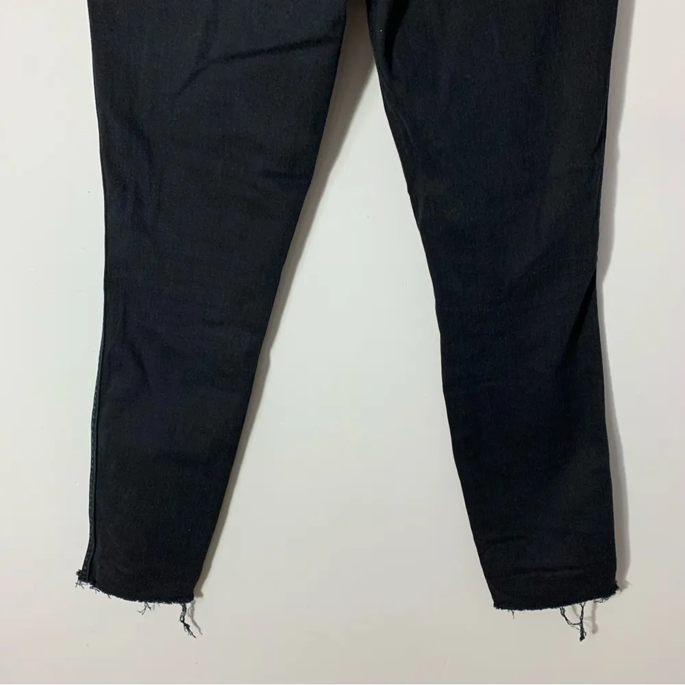 Madewell 10” High Riser Skinny Skinny Distressed Raw Hem Jeans Size 25 - Image 9