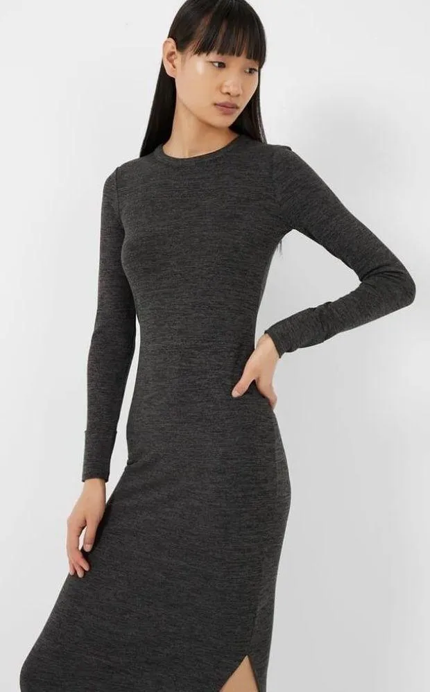💕FRENCH CONNECTION💕 Sweeter Midi Sweater Dress ~ Grey Melange Medium M NWT - Image 5