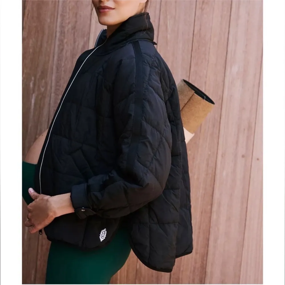 NWT NEW Free People Movement x Hatch Pippa packable puffer jacket in black - Image 2