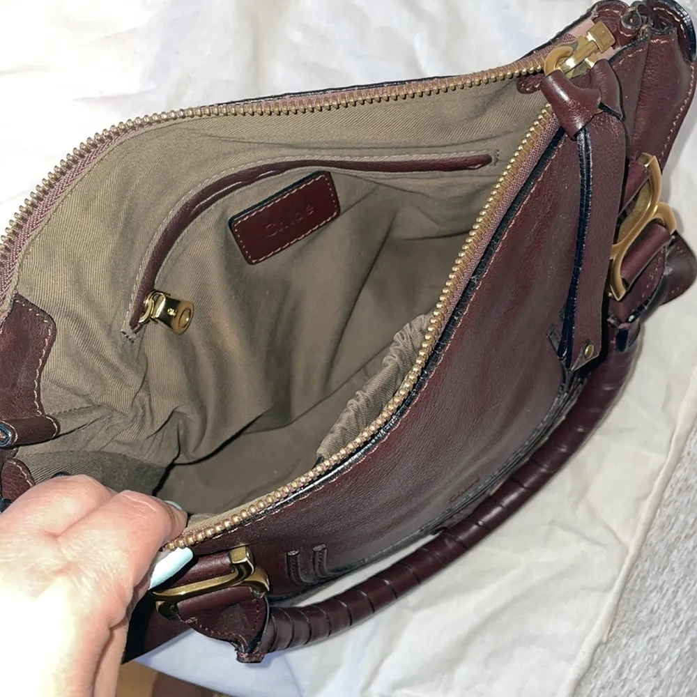 Chloe Marcie burgundy bag - Image 8