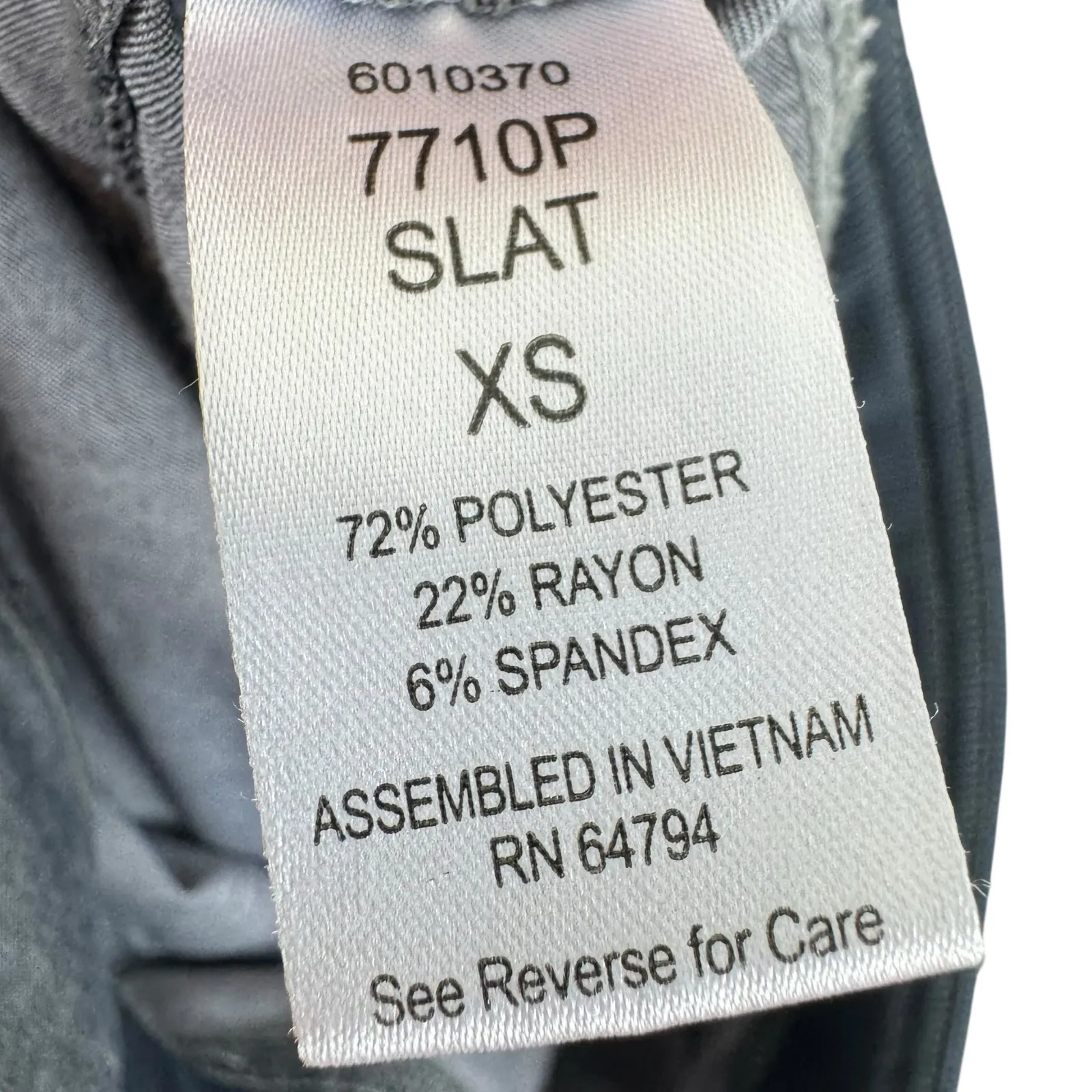 MED COUTURE Touch Gray Slat Heather Drawstring Jogger Scrub Pants Size XSP - Image 9