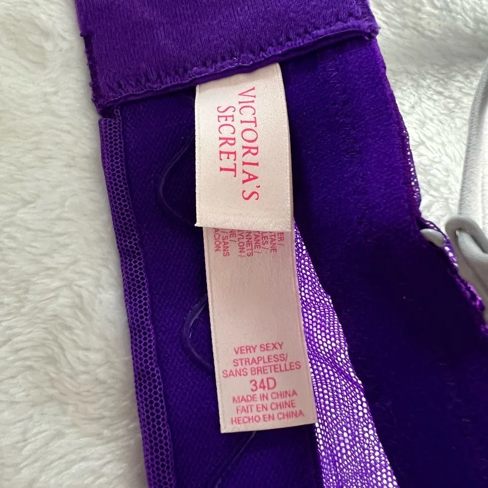 Victorias Secret Very Sexy balconette bra with detachable straps. Size 34D - Image 12