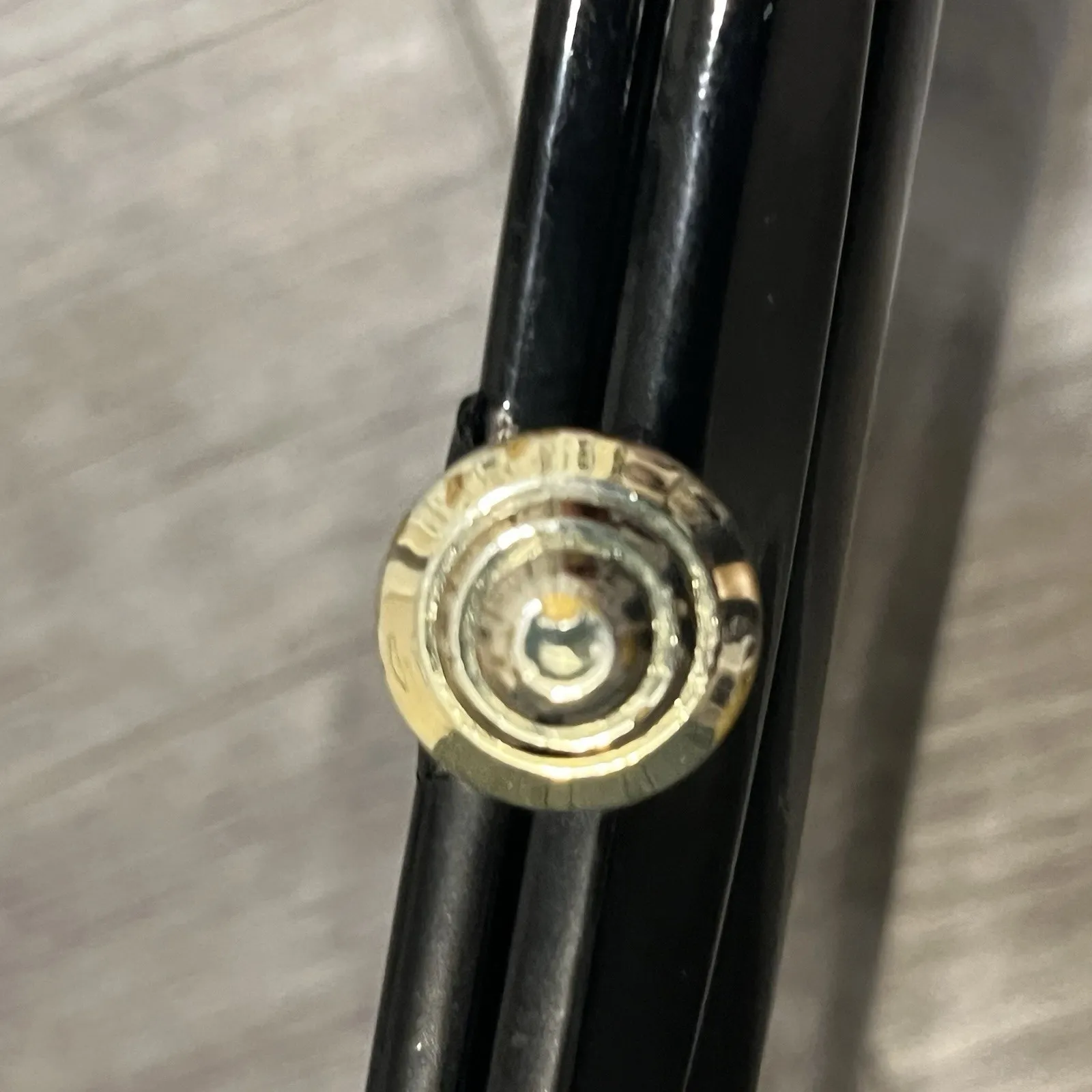 VTG Mid Century Shiny Black Patent Leather Look Clutch Purse Evening Bag Bow - Image 6