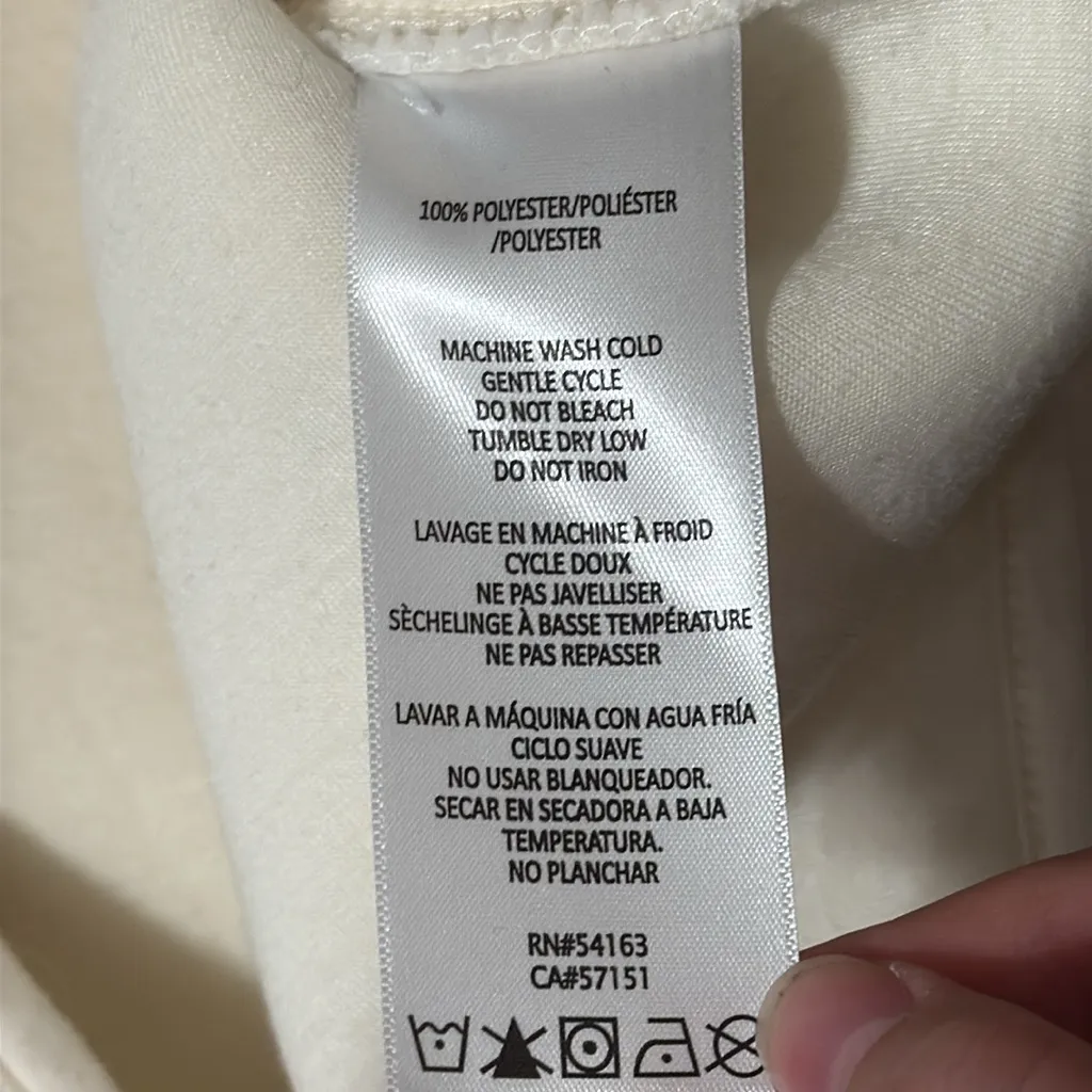 Tommy Hilfiger Women’s Chevron Fleece Sherpa Quarter zip Sweatshirt Jacket sz S - Image 10