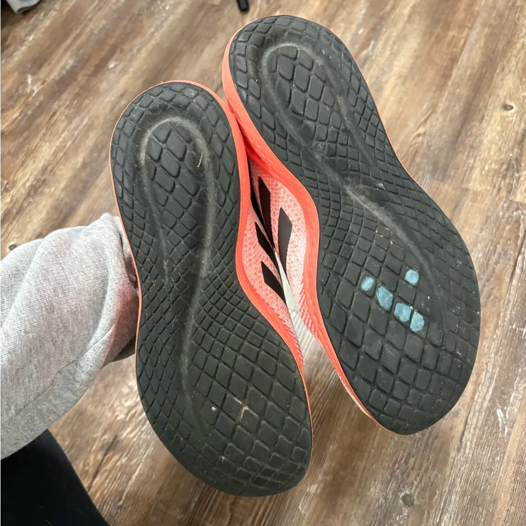 Adidas Bounce Pink Coral Running Sneakers 6 Activewear Walking Gym Workout - Image 7