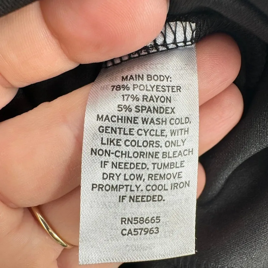 Nordstrom Black Midi Pencil Skirt Career Business Office Workwear Classic NWT - Image 3