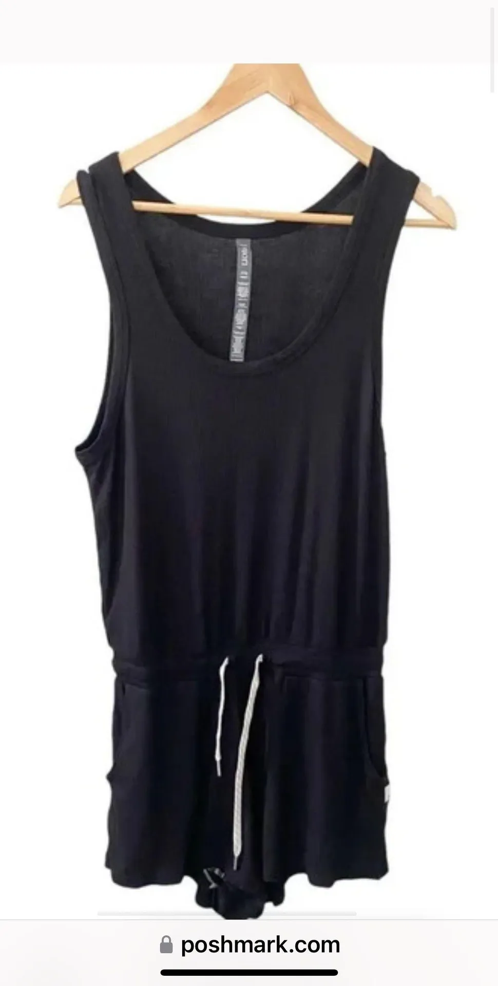Ribbed Black Shorts Jumpsuit - Image 3