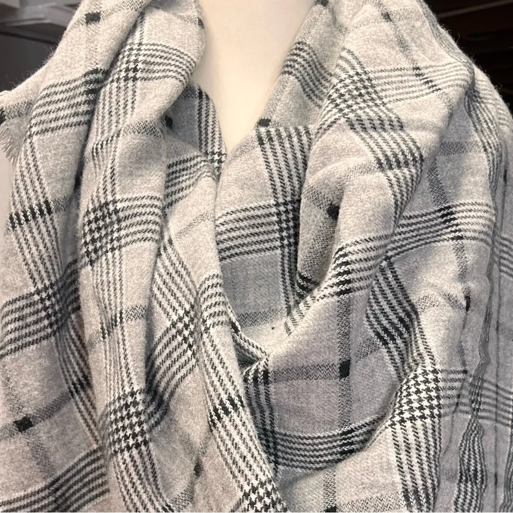 Zara oversized plaid scarf - Image 3