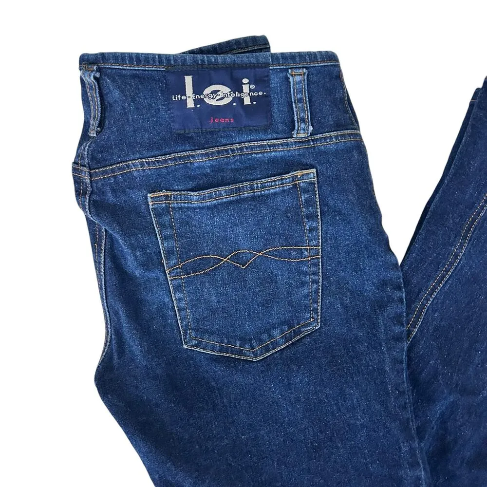 Vintage Y2K LEI Low Rise Flare Jeans Sz 7 - Image 2
