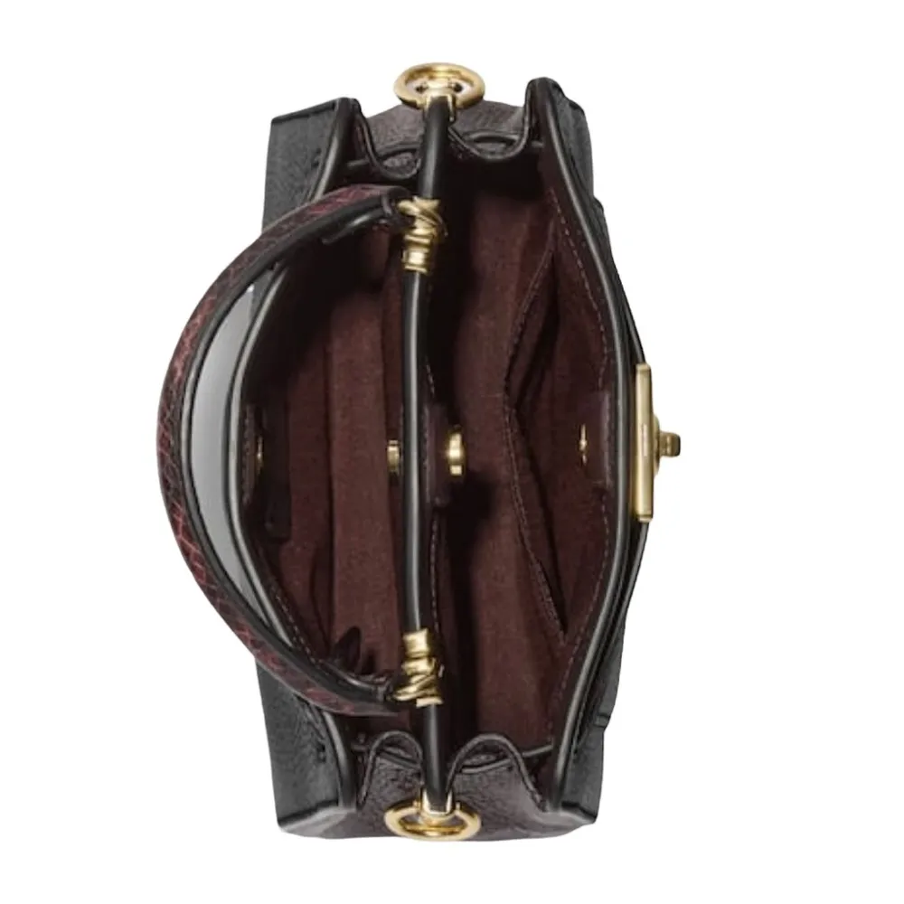 NWT Coach Mini Lane Top Handle Gold Black Multi - Image 3