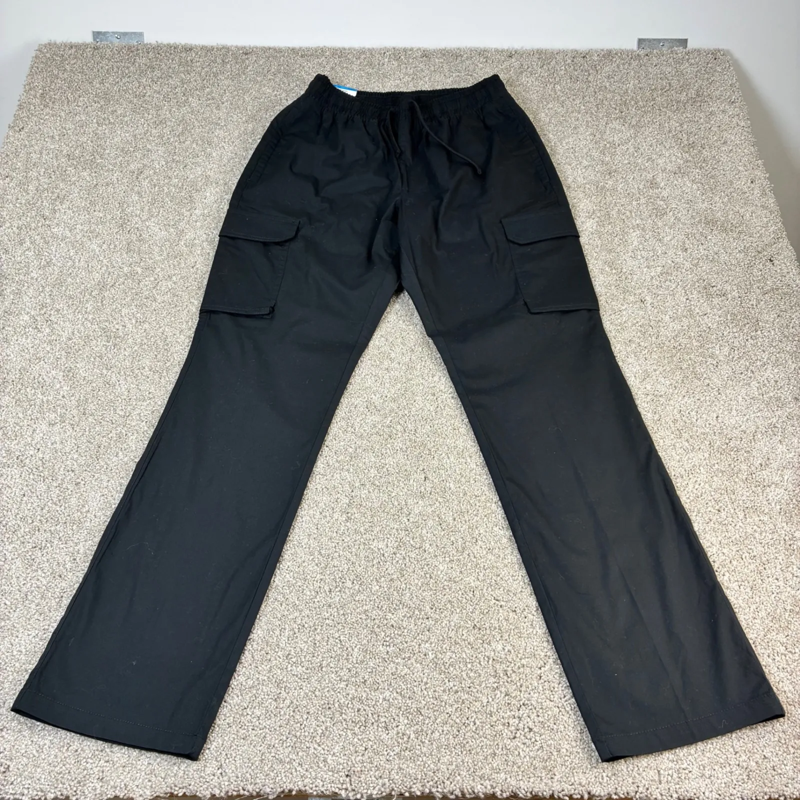 Columbia NWT  Womens  Cargo Pants Drawstring Waist Black Size S Gorpcore Hiking - Image 3