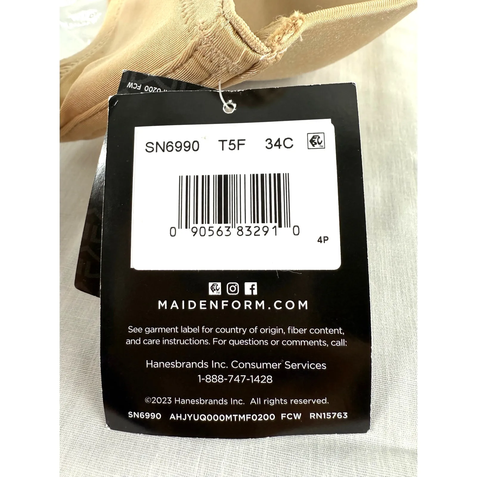 NEW Maidenform Womens 5-Way Straps Plus Shaping Strapless Bra 34C - Image 5