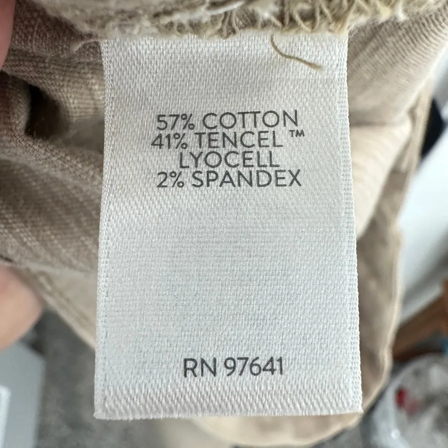 J. Jill Womens Size 12 Khaki Utility Shorts Button Fly Cargo Pockets Casual NWT - Image 10