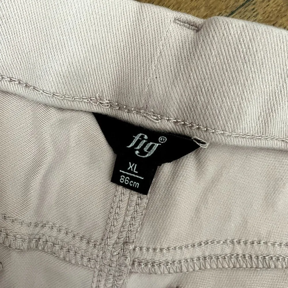 Fig light pink comfortable trousers pants classic casual purple lightweight Size XL - Image 3