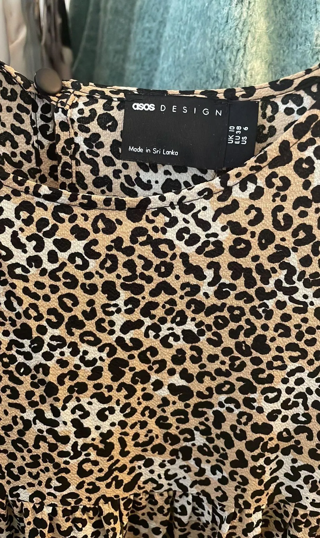 ASOS Sleeveless Tiered Midi Dress in Leopard - Image 5