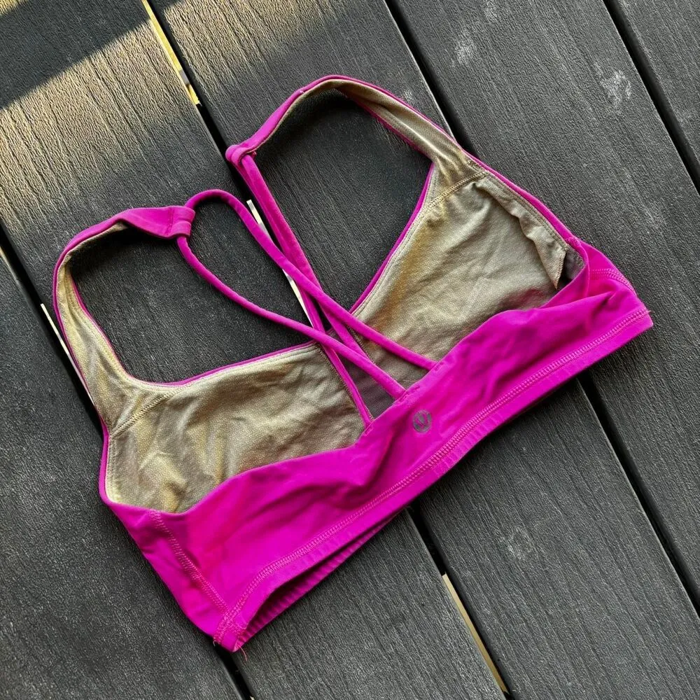Lululemon Women's Pink Sports Bra - Image 3