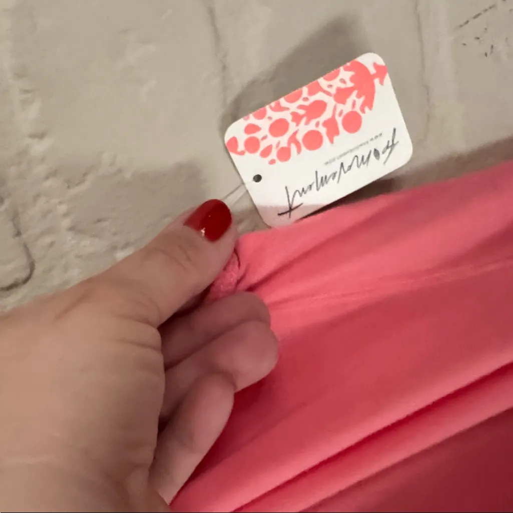 Free People Hot Shot Onesie In Hibiscus pink NEW XL romper jumpsuit - Image 6