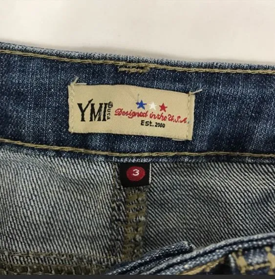 YMI Americana Cutoff Denim Shorts Size 3 - Image 5