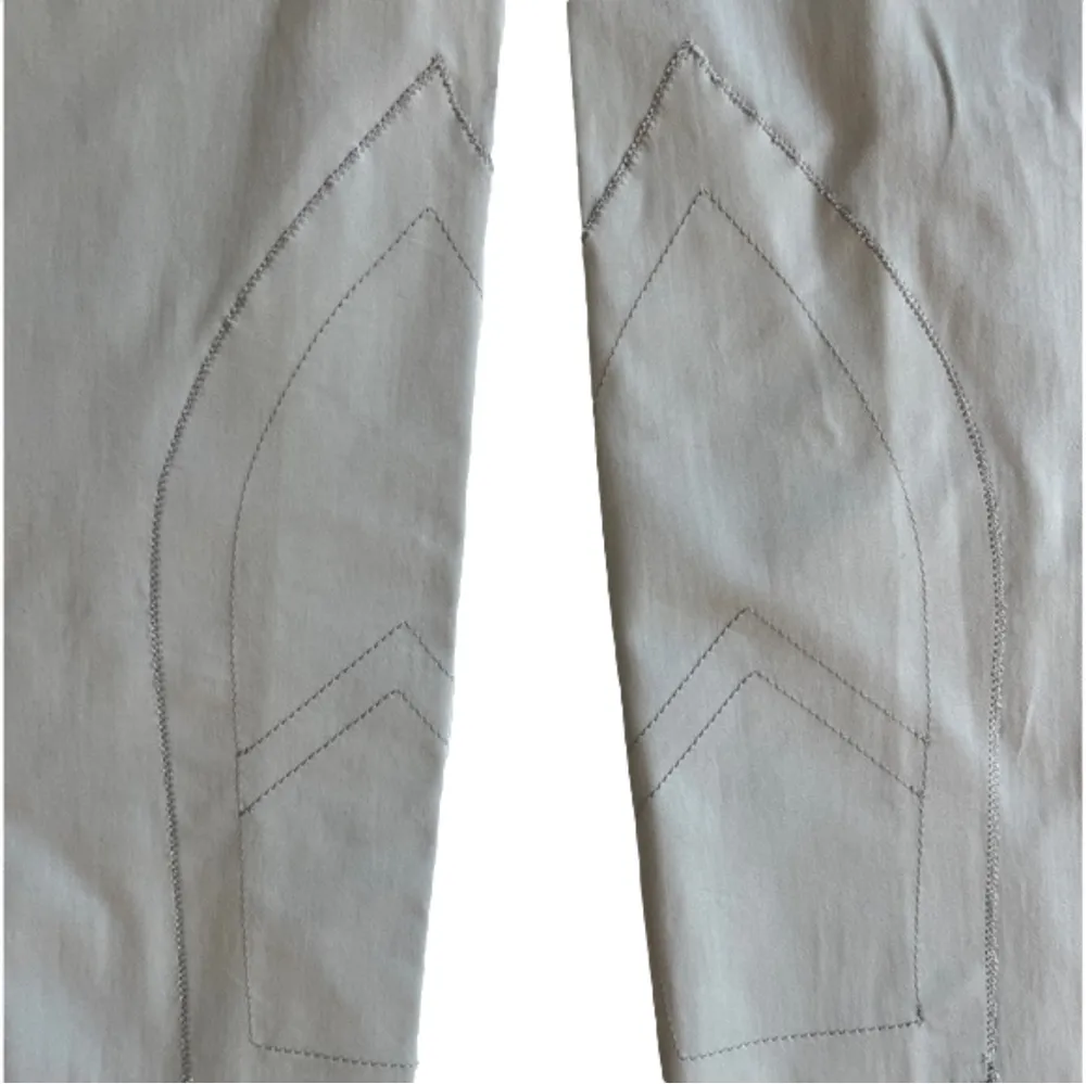 Dolce & Gabbana  Light Blue Equestrian Style Pants Cotton Q3PM Size 8 (Euro 41) - Image 3