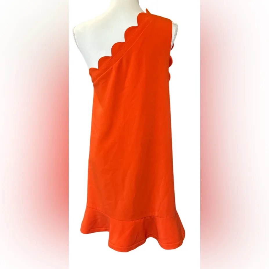 Victoria Beckham One Shoulder Orange Dress - Image 3