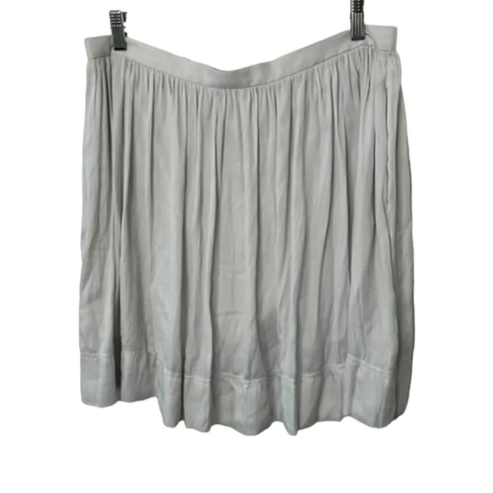 Banana Republic GODDESS Pleated Silver Screen Skirt Women's Size 12 NEW - Image 8