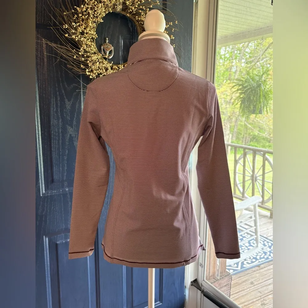 Peter Millar Long Sleeve Fitted Polo 1/4 Zip. Virginia Tech Hookies Wrestling - Image 4