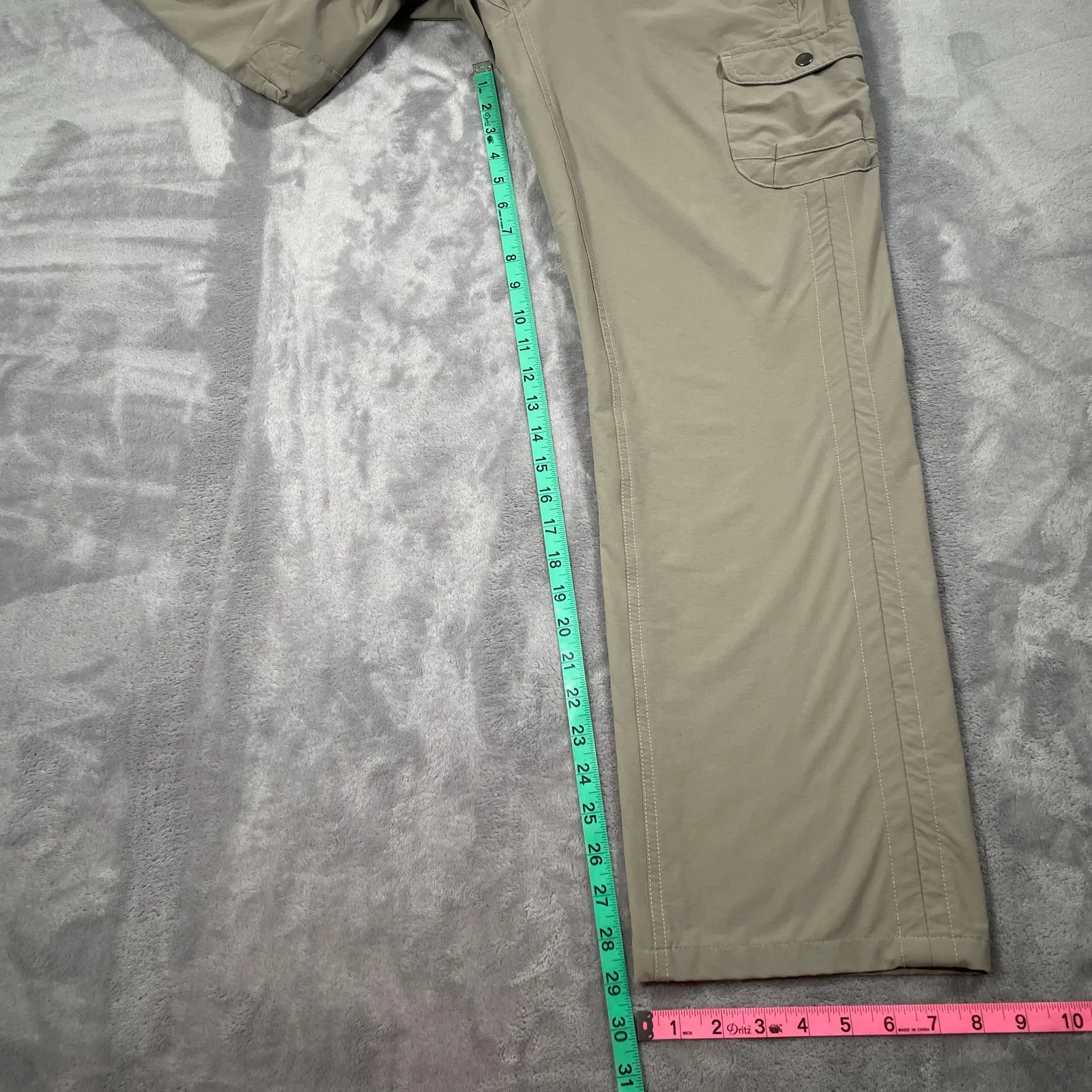 Kuhl Pants 10 Beige Cargo Hiking Outdoor Trekking Stretch Performance Cinch Leg - Image 11