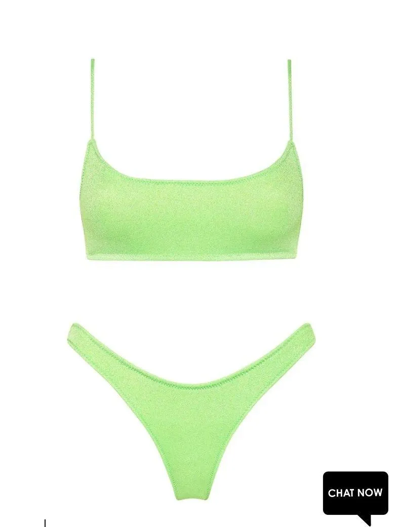 Triangl Swimwear Mica Lime Sparkle - Image 2