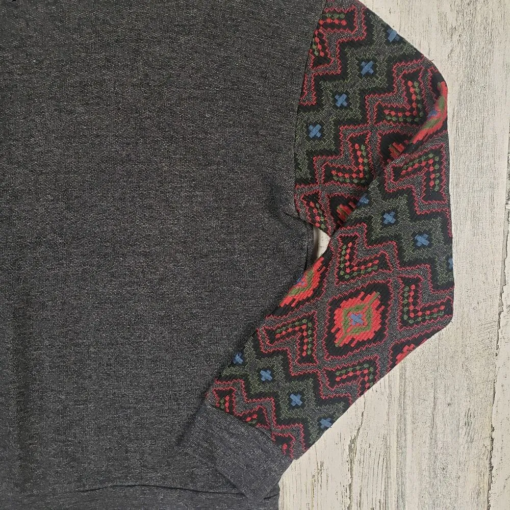 Miss Me Vintage Crew Neck Embroidered Southwest Sweatshirt Women's Size Small - Image 3