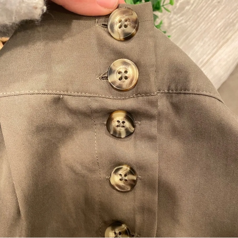 Socialite NWT Wide Leg Olive Green High Waist Pants Size XL Tencel Pockets - Image 3