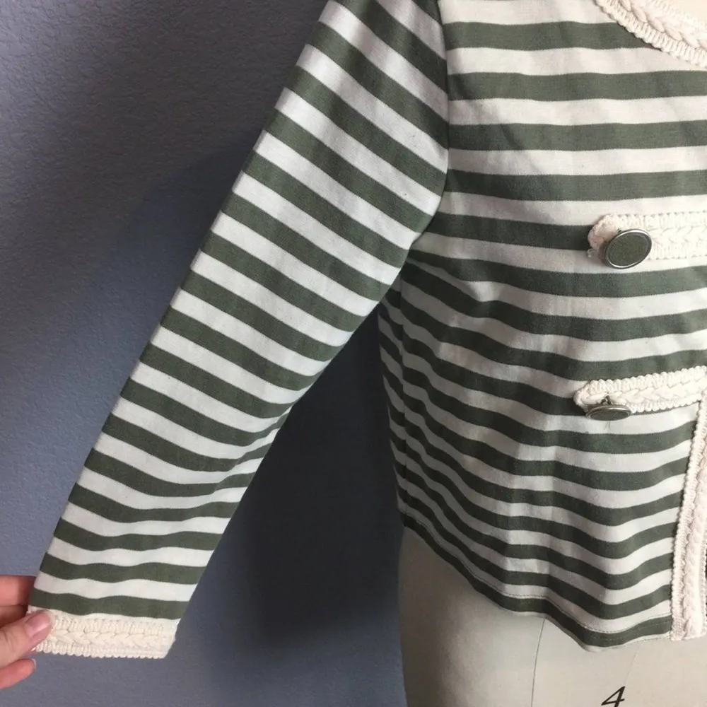BNWT •Joseph A.• Cropped Striped Jacket - Image 3