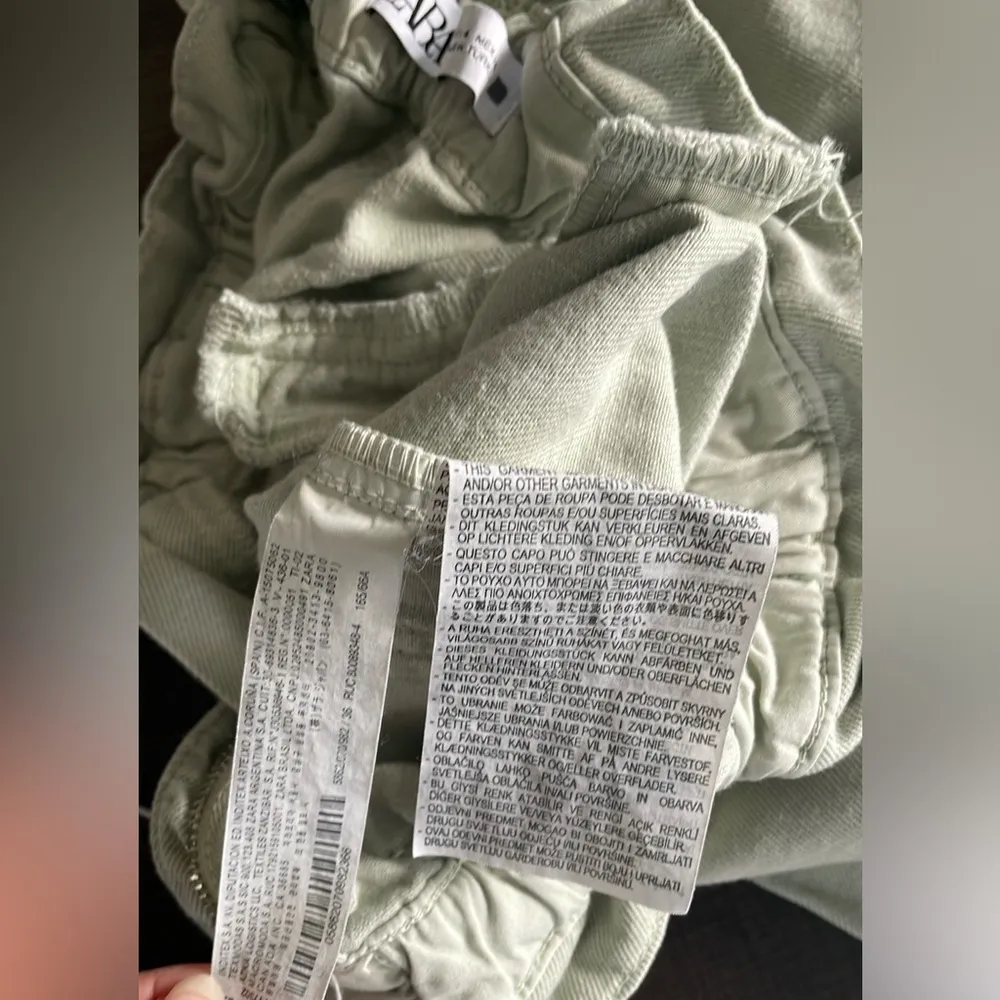 Zara Sea Green Ankle Jean Pants - Image 7