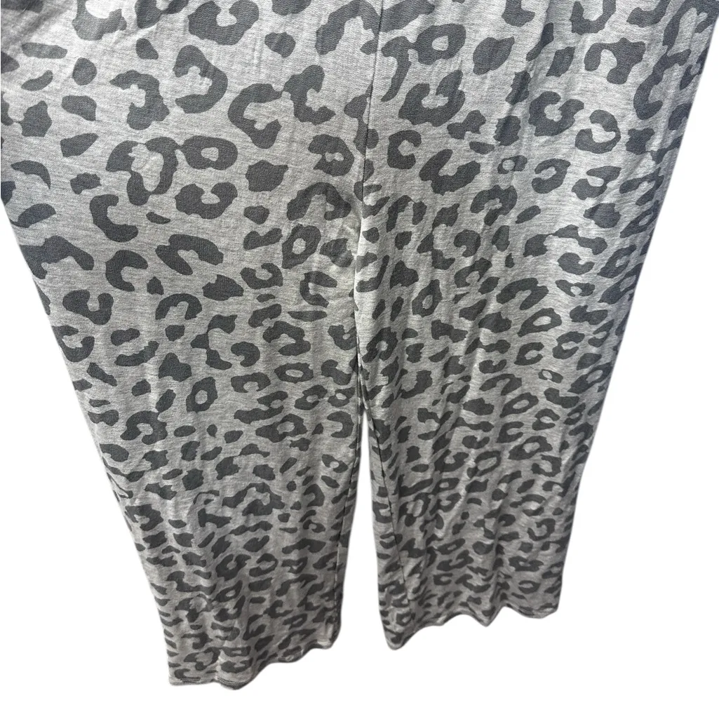 Antistar Gray Leopard Print Halter Jumpsuit Super Soft Medium - Image 9
