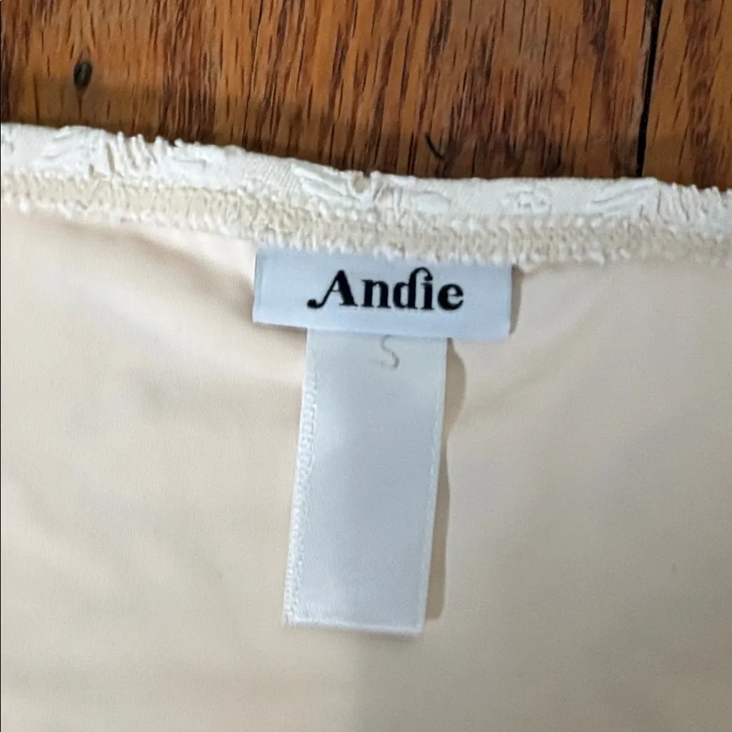 Andie bikini set Delray‎ top bikini bottom gardenia lace cream size S NWOT - Image 5