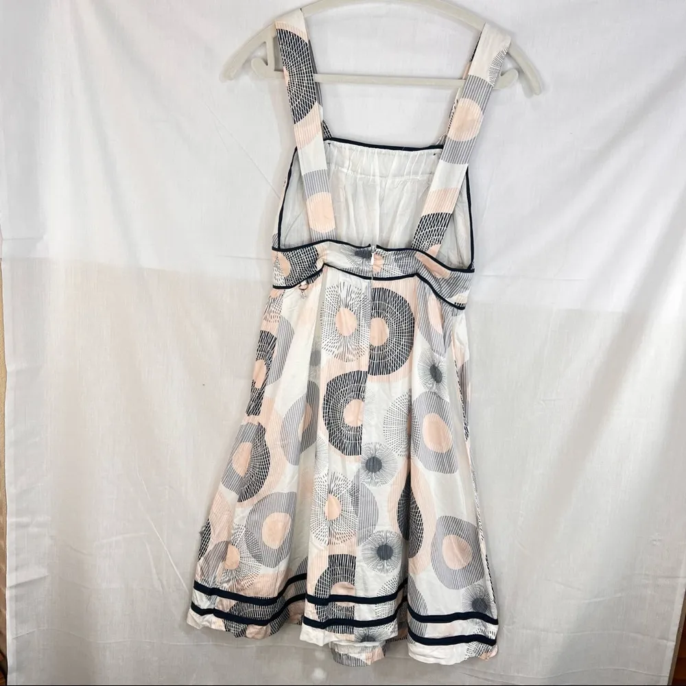 Anthropologie Gentle Fawn Geometric Print Midi Sz S Milkmaid Dress Sundress EUC - Image 5