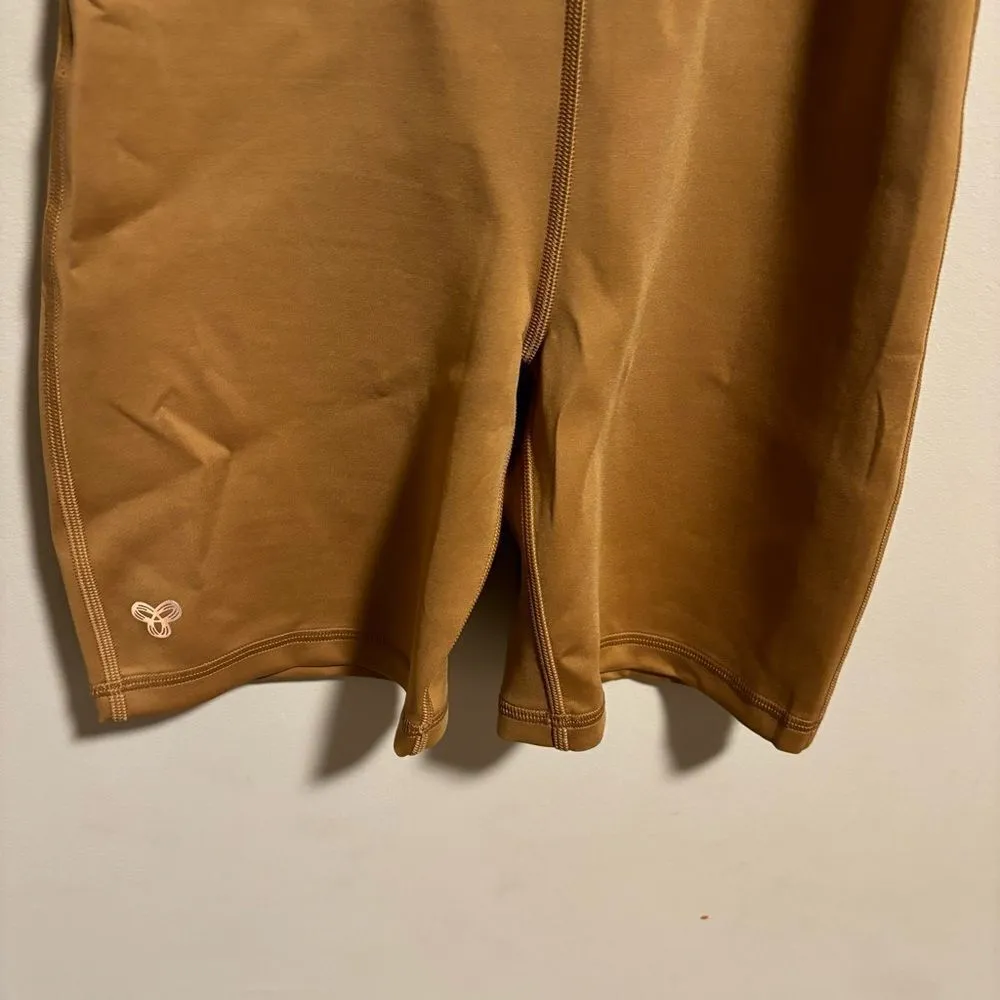 NWT TNA Aritzia TnaGLOSS™ Rhythm 7" Romper in Caramelized Brown- Size XS - Image 9