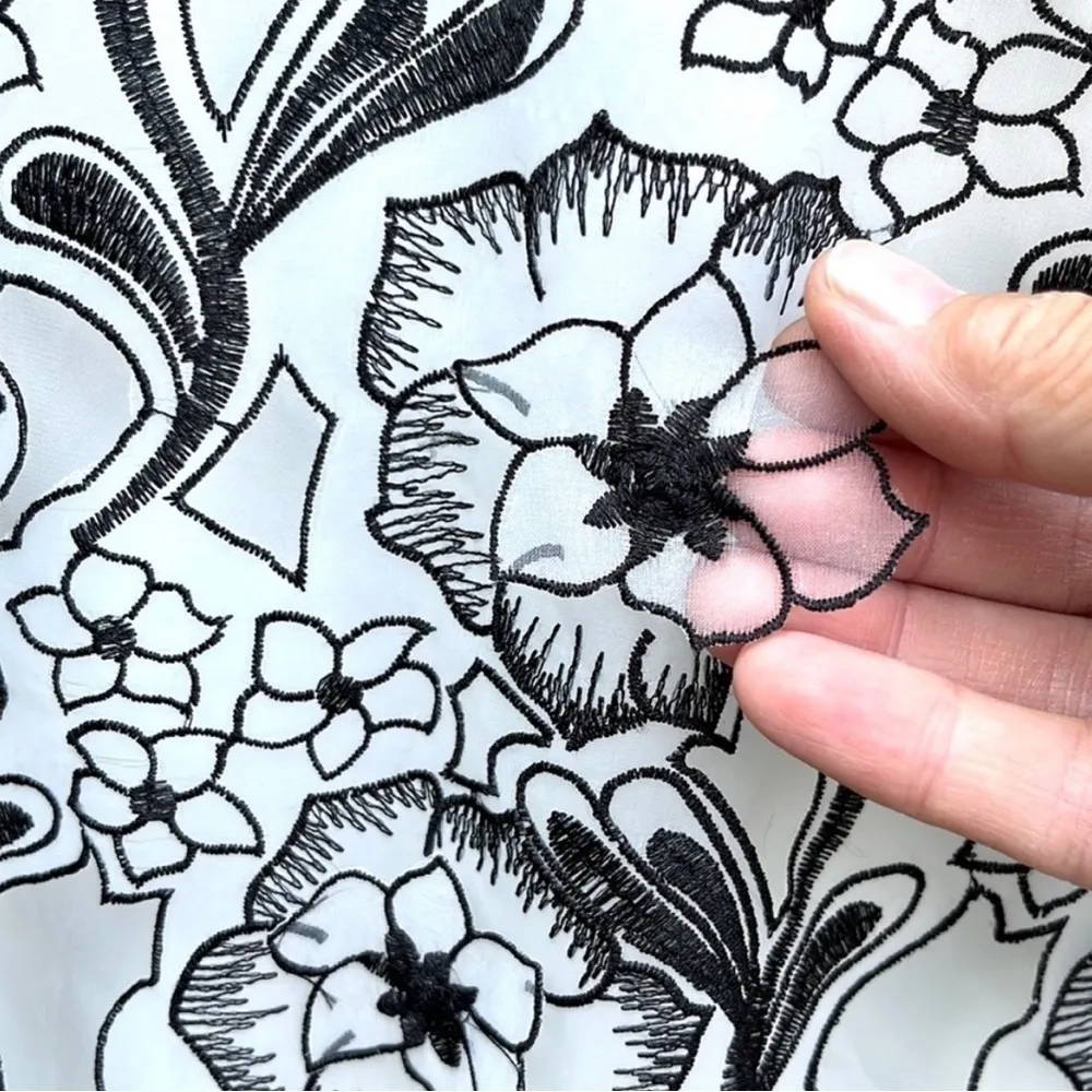 Nwt Erin Fetherston Organza 3D Shift Dress Size 4 - Image 4