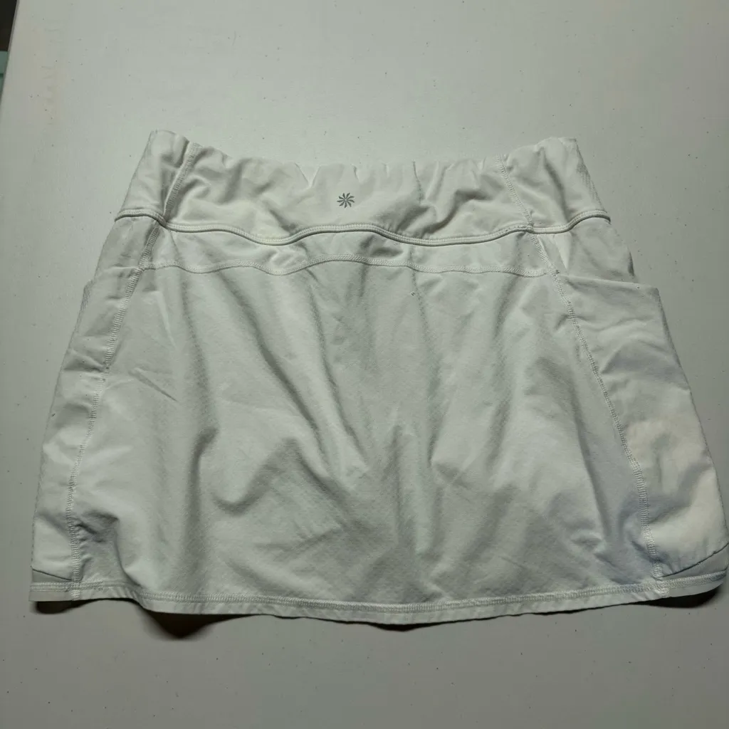 Athleta Women’s White athletic active Tennis Pickleball Skort size medium EUC - Image 5