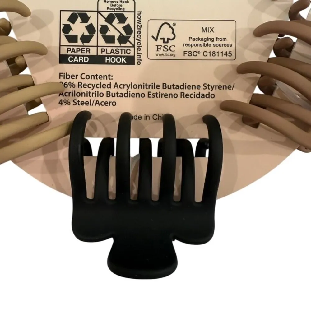 Piper K Double Teeth Claw Clips 5 Pack in Multi​ - Image 3