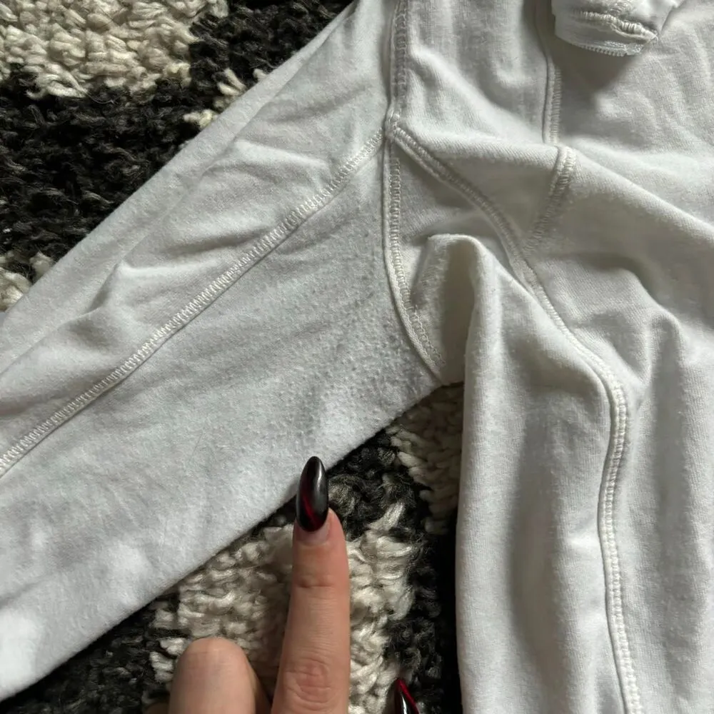 Lululemon Women's White and Grey Top - Image 8