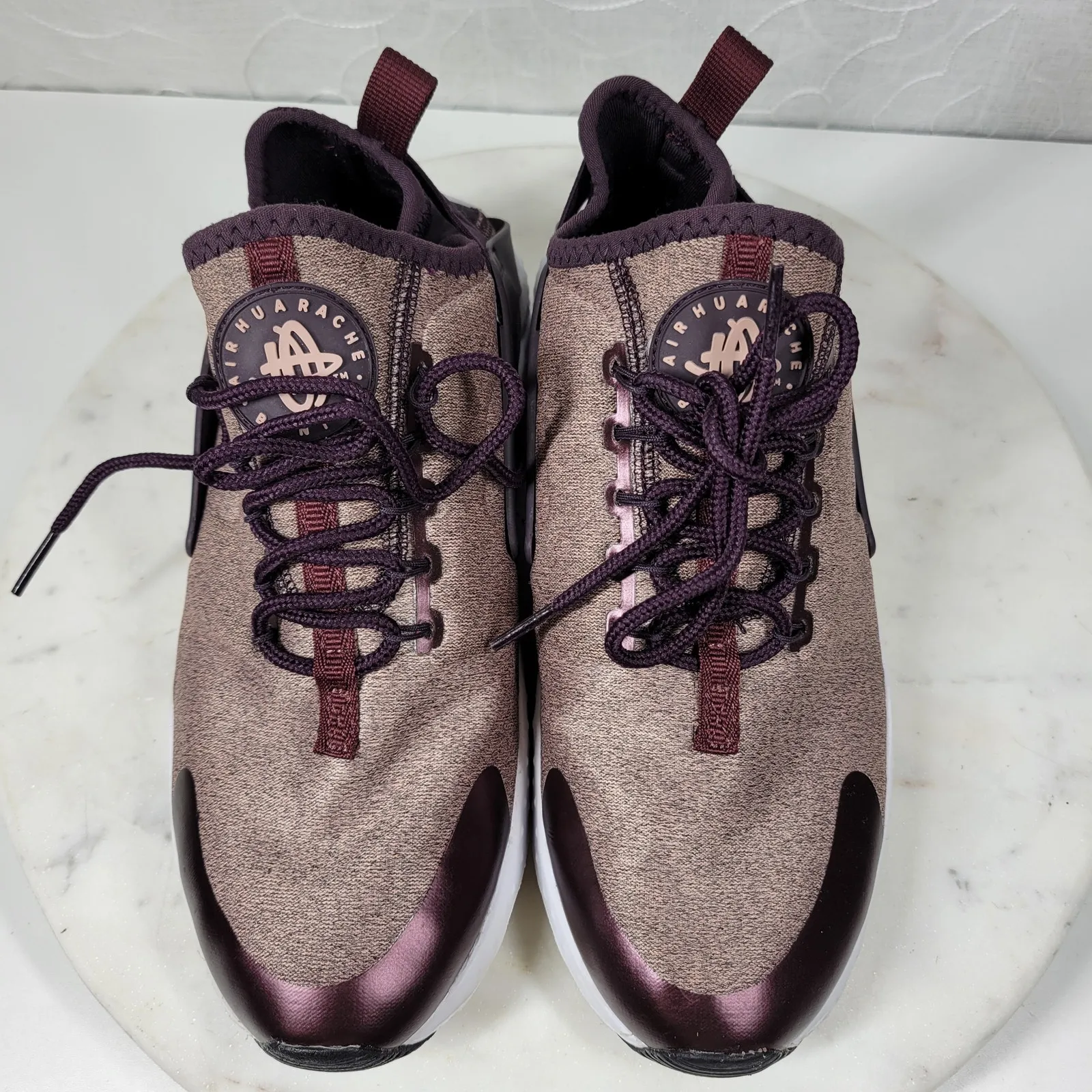 Nike Air Huarache Sneakers Women 8 Port Wine‎ Ultra Running Shoes Activewear - Image 11