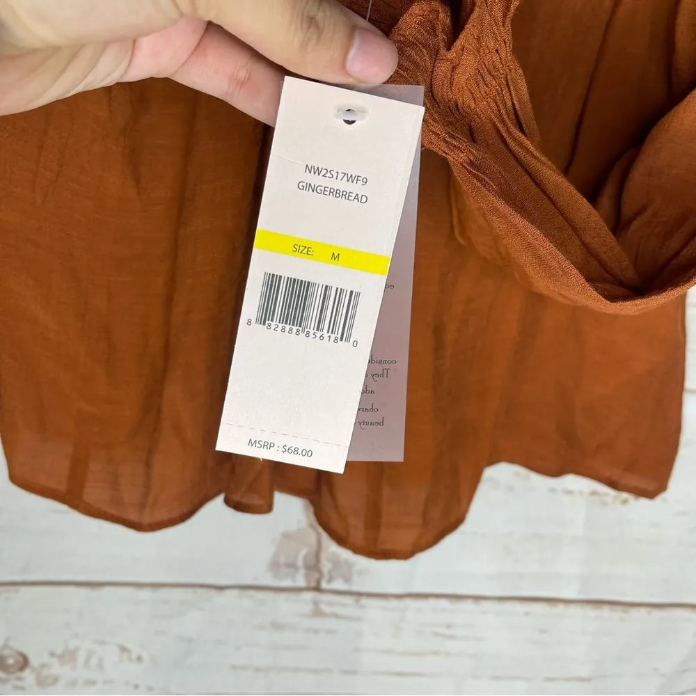 NWT $68 • Nanette • Nanette Lepore • Blouse • Gingerbread • Medium - Image 8